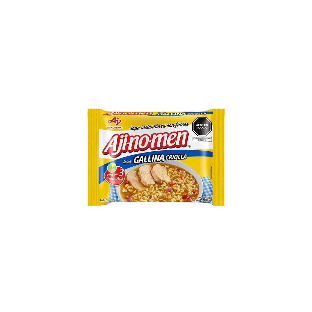 Sopa instantánea AJINOMEN Gallina criolla Bolsa 80Gr Sopa instantánea AJINOMEN Gallina criolla Bolsa 80Gr