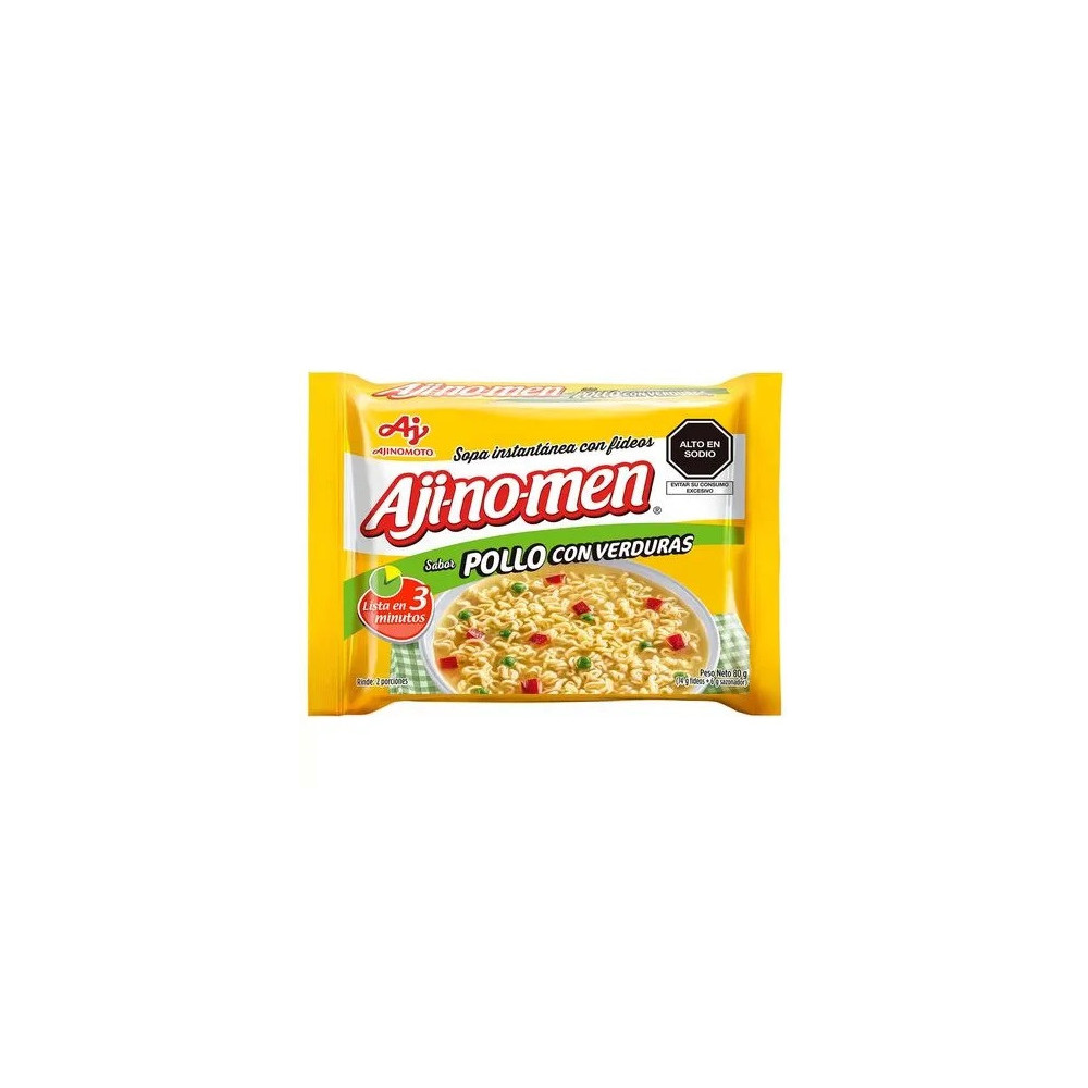 Sopa instantánea AJINOMEN Pollo y Verduras Bolsa 80g Sopa instantánea AJINOMEN Pollo y Verduras Bolsa 80g