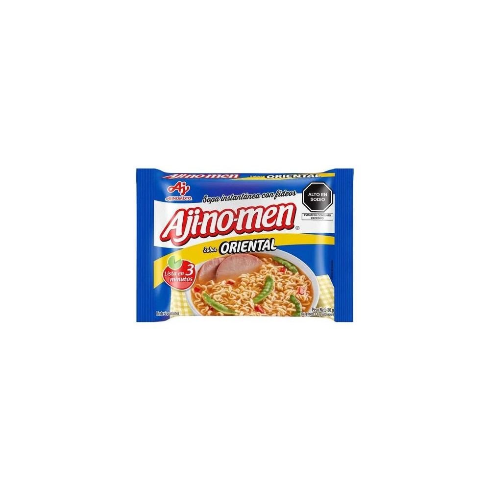 Sopa Instantánea AJINOMEN Sabor oriental Bolsa 80Gr