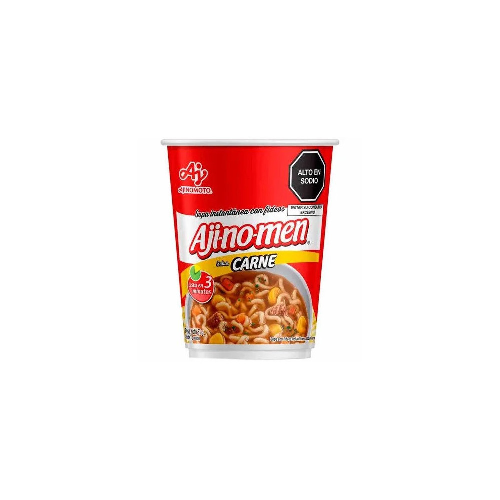 Sopa Instantánea AJINOMEN Sabor a Carne Vaso 51g Sopa Instantánea AJINOMEN Sabor a Carne Vaso 51g