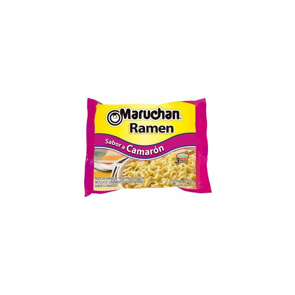 Sopa Instantánea MARUCHAN Sabor a Camarón Bolsa 85g Sopa Instantánea MARUCHAN Sabor a Camarón Bolsa 85g