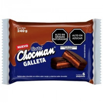 Galletas Rellenas con Manjar COSTA Chocman Paquete 6unidades