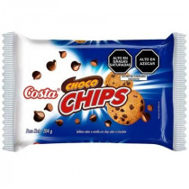 Galletas COSTA con Chips de Chocolate Bolsa 34g Paquete 6unidades