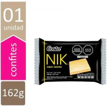 Wafer Cuadrado NIK Relleno con Crema Sabor a Vainilla Paquete 6unidades