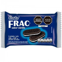 Galletas COSTA Frac Sabor a Vainilla Paquete 6unidades