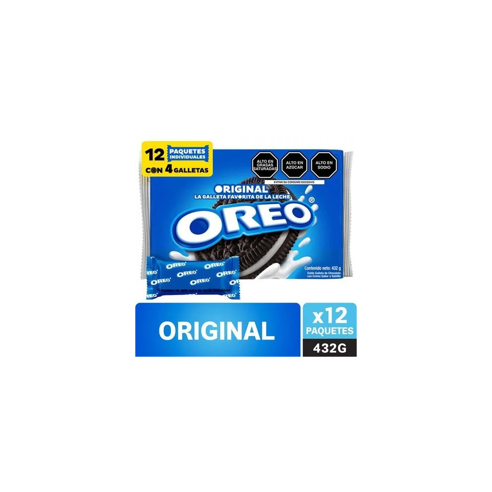 Galletas OREO sabor Original Paquete 12unidades Galletas OREO sabor Original Paquete 12unidades