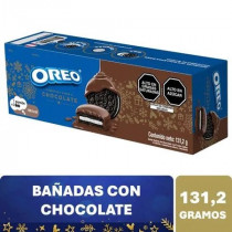 Galletas OREO Navidad Cobertura de Chocolate Caja 131.2g