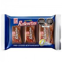 Galletas Sandwich de Chocolate RELLENITAS con Crema Sabor a Vainilla Paquete 8unidades