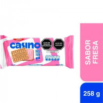 Galleta CASINO Sabor Fresa Bolsa 43g Paquete 6unidades