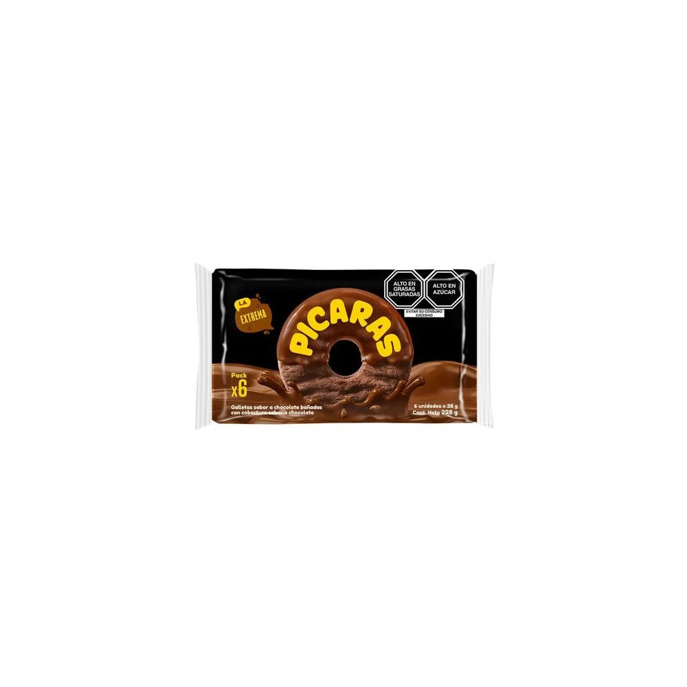 Galletas PICARAS Extremas Paquete 6unidades
