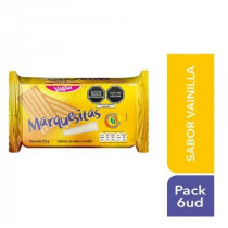 Galletas MARQUESITAS Sabor a Vainilla Paquete 6unidades