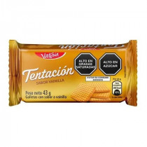 Galleta VICTORIA Tentación Sabor de Vainilla Bolsa 43g Paquete 6unidades