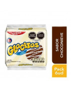 Galletas GLACITAS Bañadas en Choconieve Bolsa 32g Paquete 6unidades