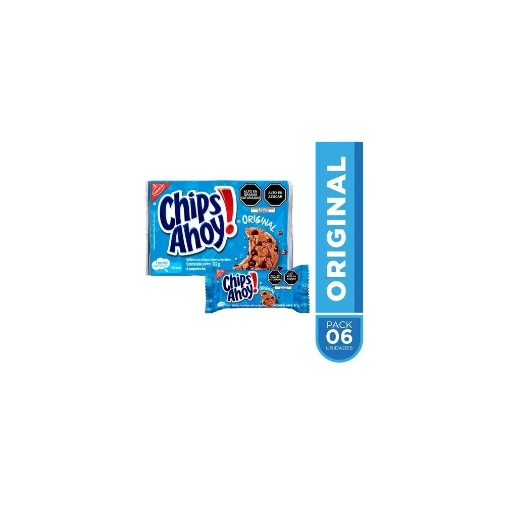 Galletas CHIPS AHOY! Original Paquete 6unidades Galletas CHIPS AHOY! Original Paquete 6unidades