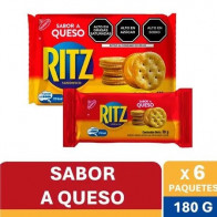 Galletas Saladas RITZ sabor Queso Paquete 6unidades