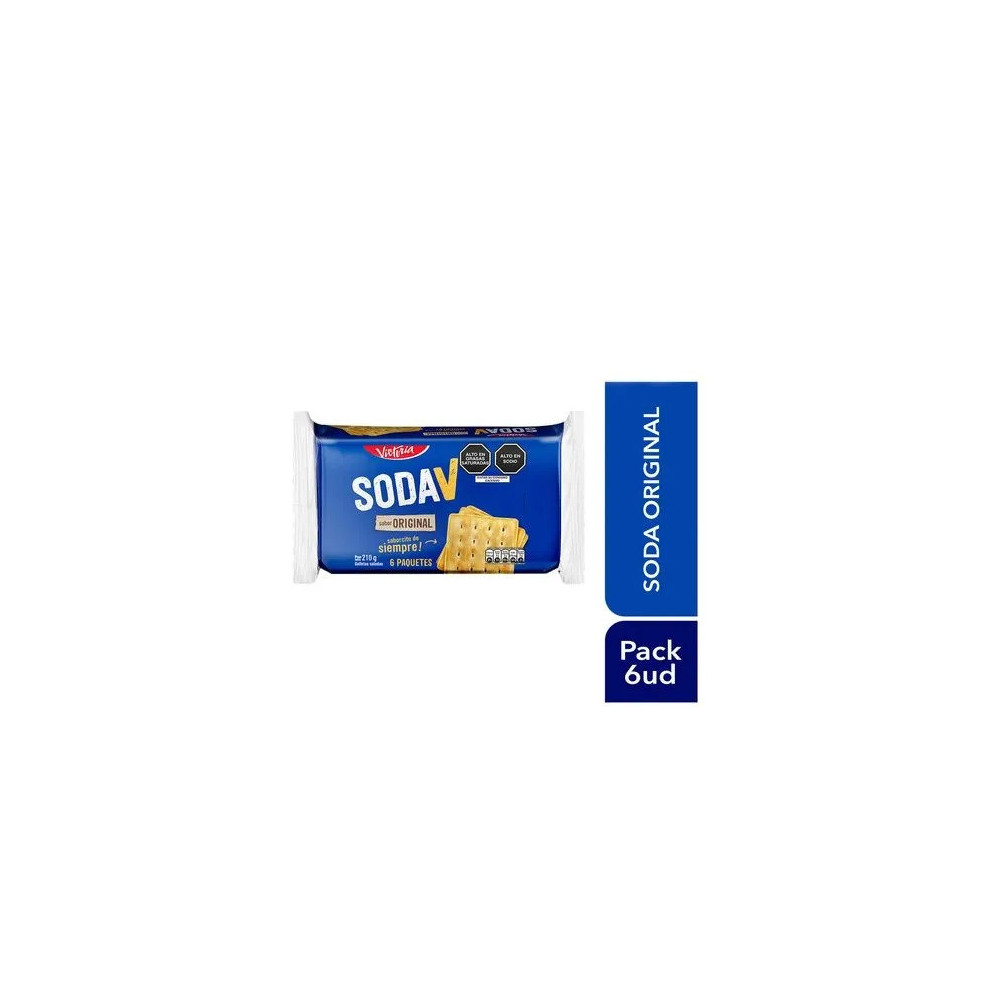 Galletas de Soda SODA V Paquete 6unidades Galletas de Soda SODA V Paquete 6unidades