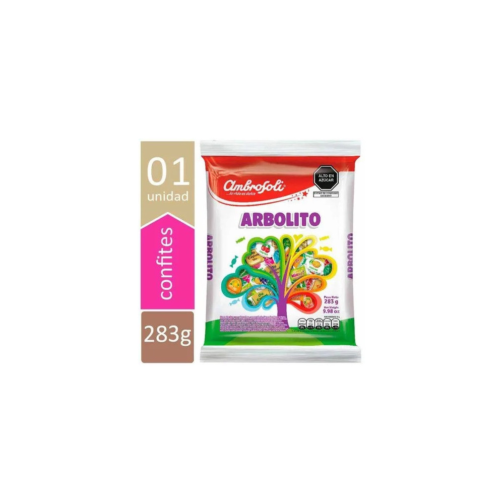 Caramelos Surtidos AMBROSOLI Arbolito Bolsa 283g Caramelos Surtidos AMBROSOLI Arbolito Bolsa 283g