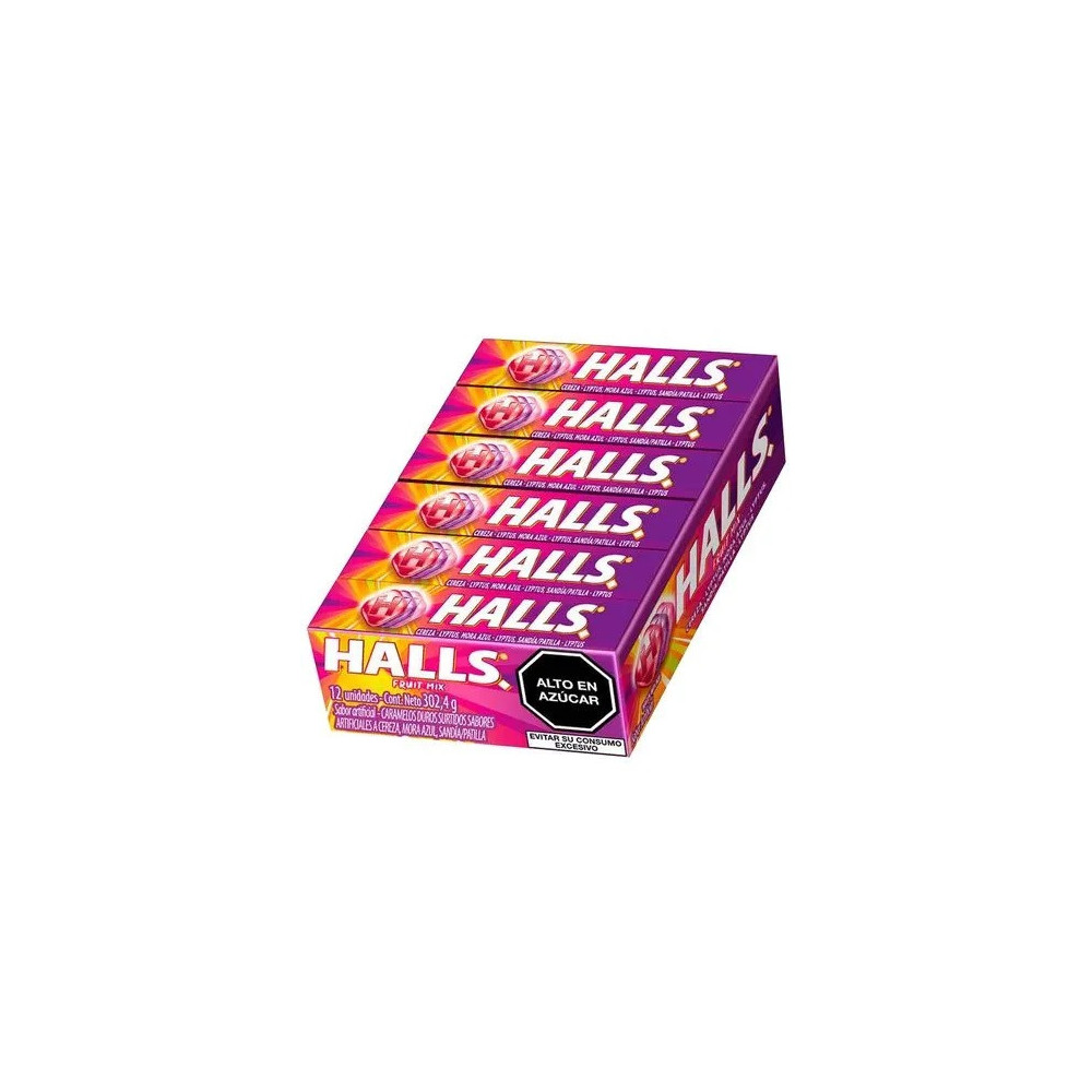 Caramelos HALLS Fruit Mix Caja 12unidades