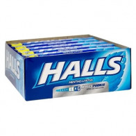 Caramelos HALLS Menthol Lyptus Caja 12unidades