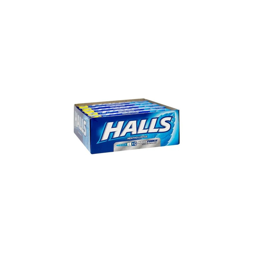 Caramelos HALLS Menthol Lyptus Caja 12unidades
