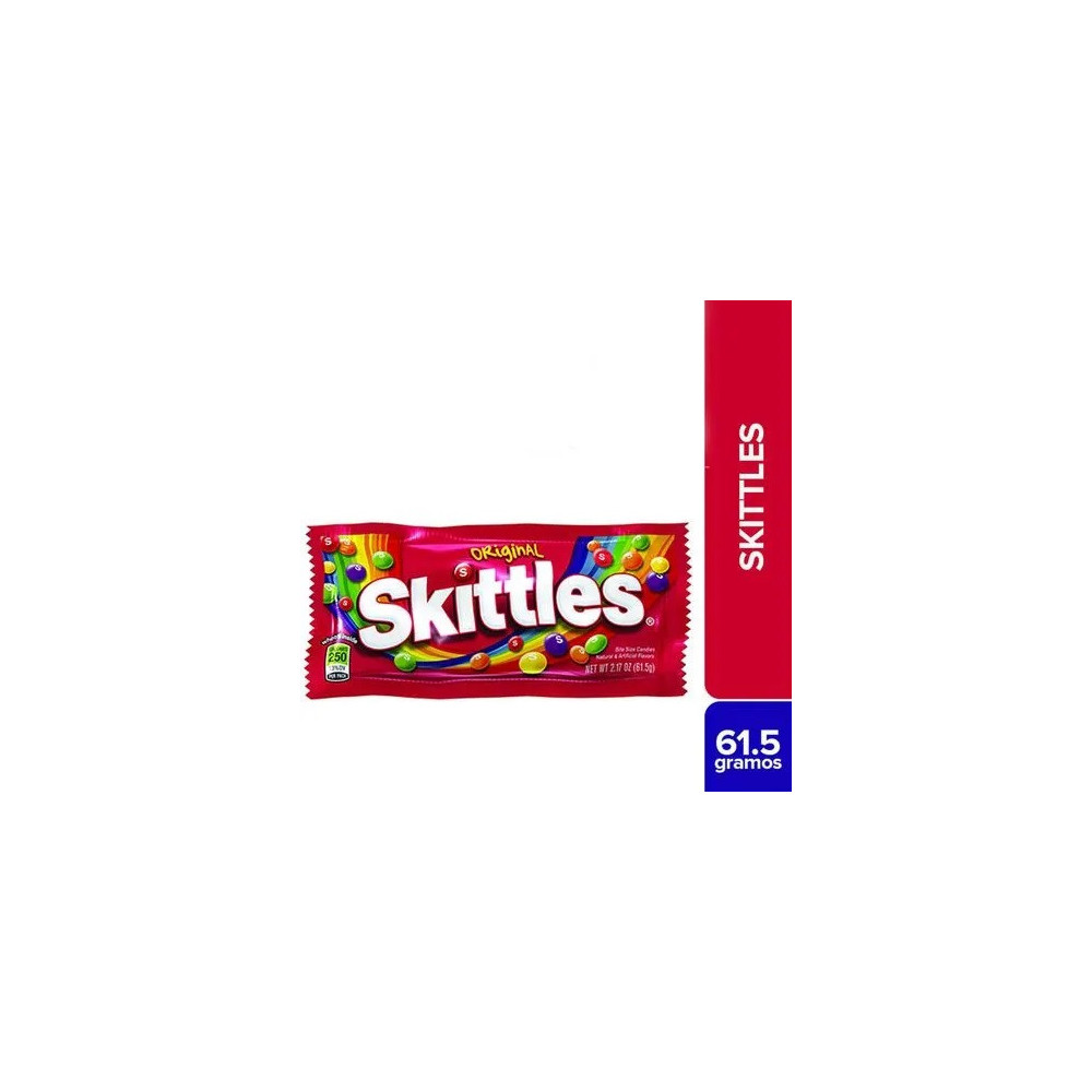 Caramelos SKITTLES ORIGINAL Duro Sabores Surtidos Bolsa 2.17Oz