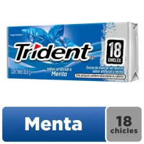 Chicle TRIDENT Sin Azúcar sabor Menta Envase 18unidades