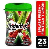 Goma de Mascar TRIDENT Fresa y Limón Empaque 44.6g