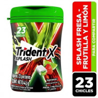 Goma de Mascar TRIDENT Fresa y Limón Empaque 44.6g
