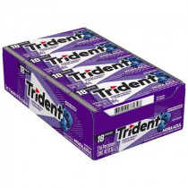 Goma de Mascar TRIDENT Evup Sabor a Mora Caja 18unidades
