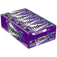 Goma de Mascar TRIDENT Evup Sabor a Mora Caja 18unidades