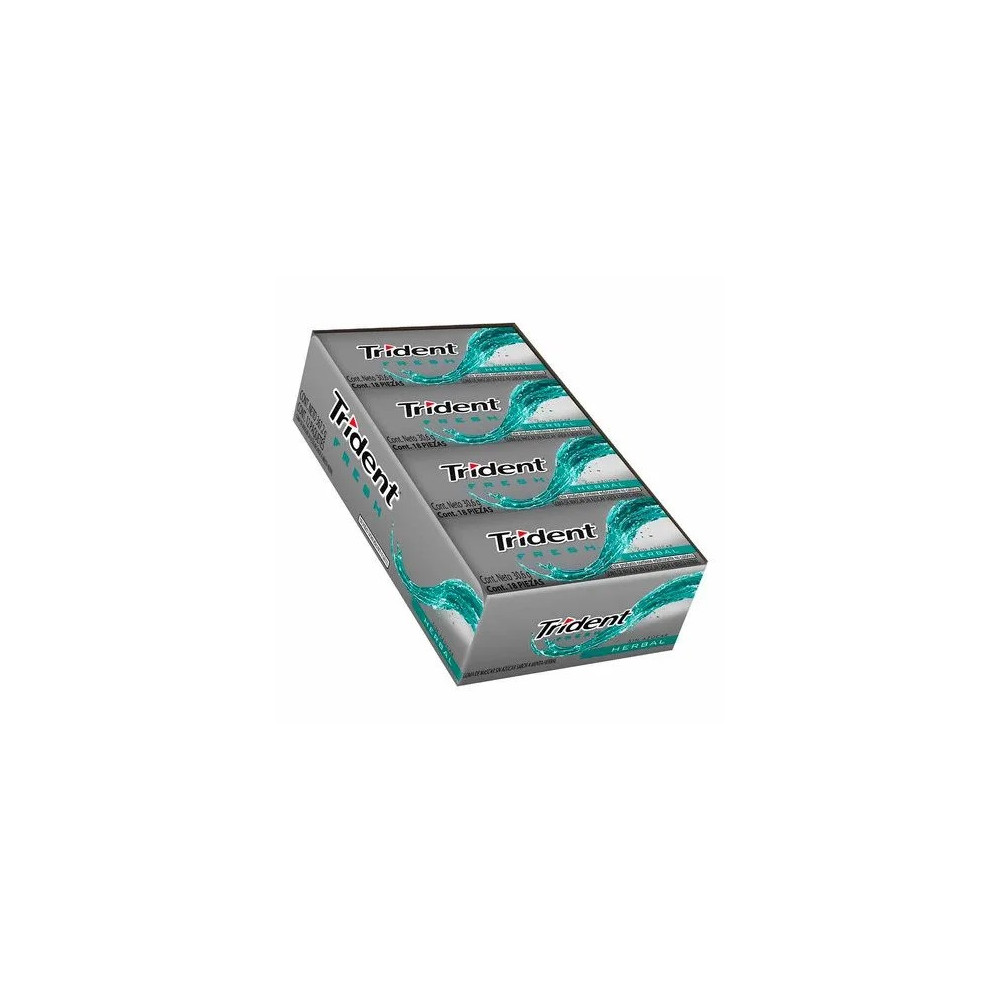 Goma de Mascar TRIDENT Evup Herbal Caja 12unidades