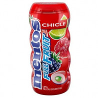 Goma de Mascar MENTOS Frutos Rojos Envase 30g