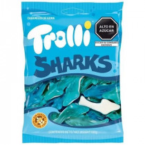 Gomas Dulces TROLLI GUMMI SHARKS sabores Surtidos Bolsa 100g