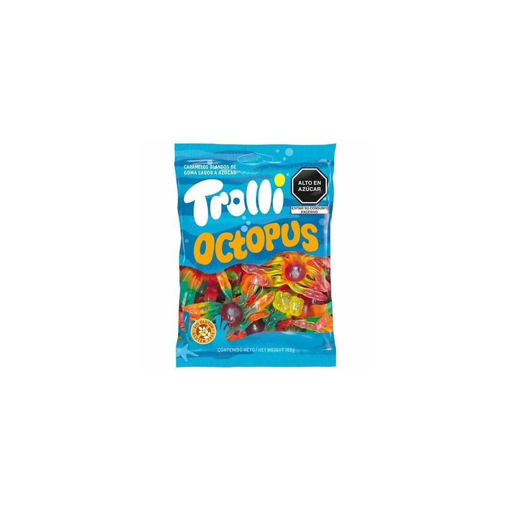 Gomas Dulces TROLLI Octopus Bolsa 100g