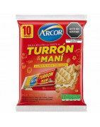 Turrón y Maní ARCOR Oblea Rellena Bolsa 10unidades
