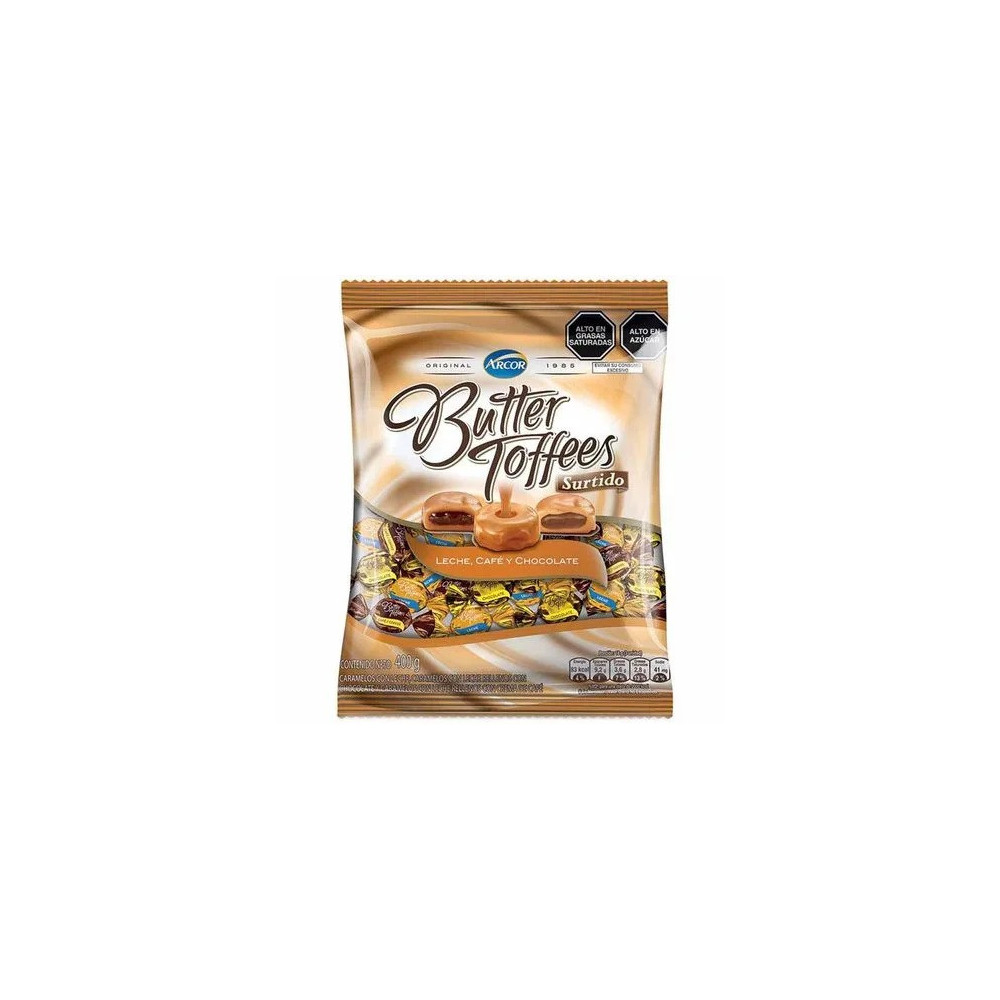 Butter Toffees ARCOR Surtido Bolsa 400g Butter Toffees ARCOR Surtido Bolsa 400g