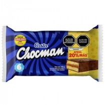 Bizcocho Relleno con Manjar CHOCMAN Paquete 6unidades