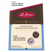 Pastillas de Leche sin Azúcar LA IBÉRICA Caja 150g