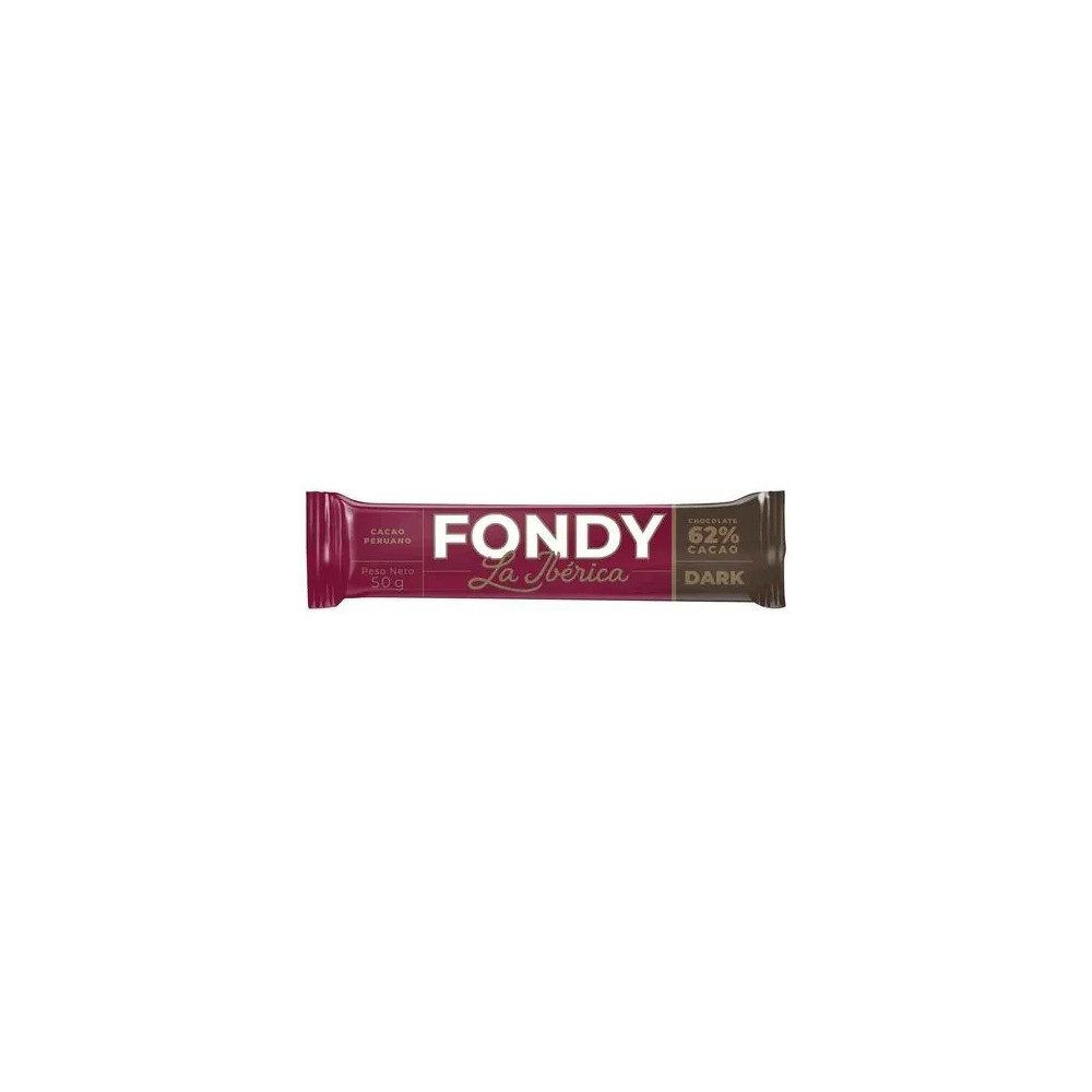 Chocolate en Barra LA IBÉRICA Fondy Dark 62% Tableta 50g Chocolate en Barra LA IBÉRICA Fondy Dark 62% Tableta 50g
