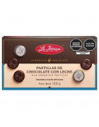 Chocolate LA IBÉRICA PASTILLAS DE LECHE De leche en pastillas Caja 300g