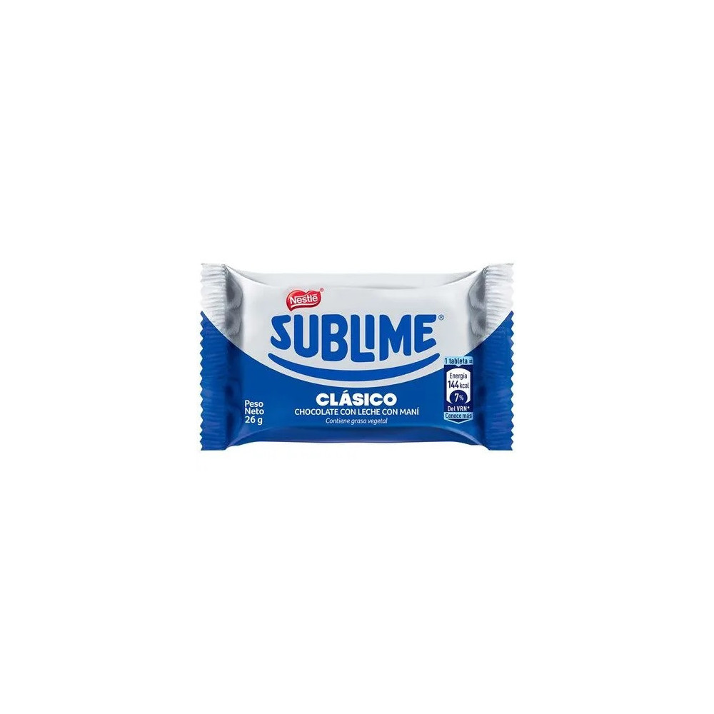 Chocolate NESTLÉ Sublime Clásico Paquete 28g Chocolate NESTLÉ Sublime Clásico Paquete 28g