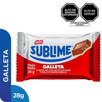 Chocolate SUBLIME Galleta y con Maní Empaque 28g