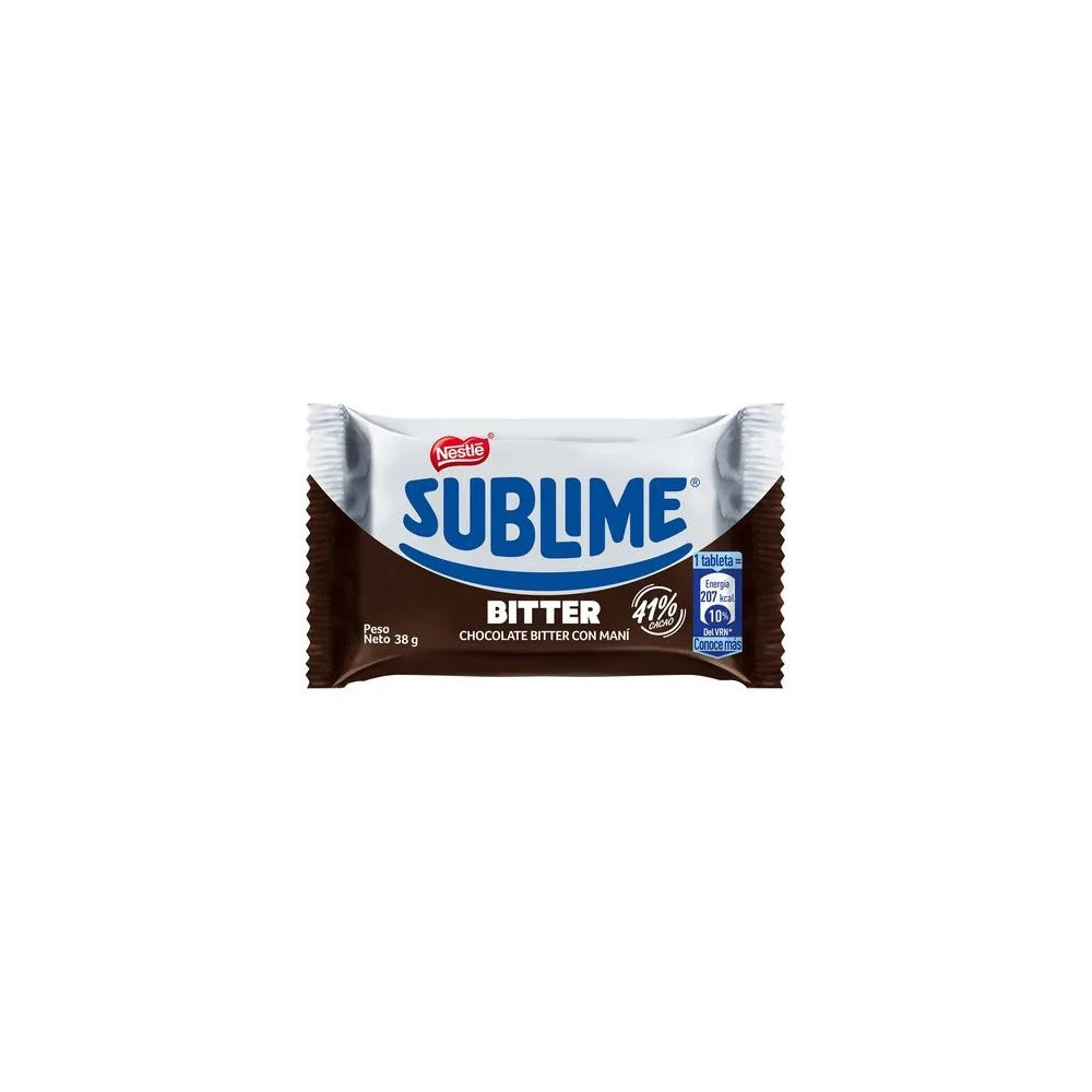 Chocolate NESTLÉ Sublime Bitter Paquete 38g Chocolate NESTLÉ Sublime Bitter Paquete 38g