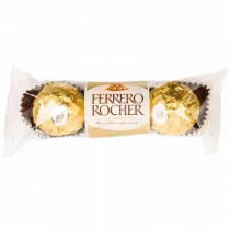 Bombones FERRERO ROCHER Chocolate y Avellanas Paquete 3unidades
