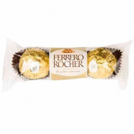 Bombones FERRERO ROCHER Chocolate y Avellanas Paquete 3unidades