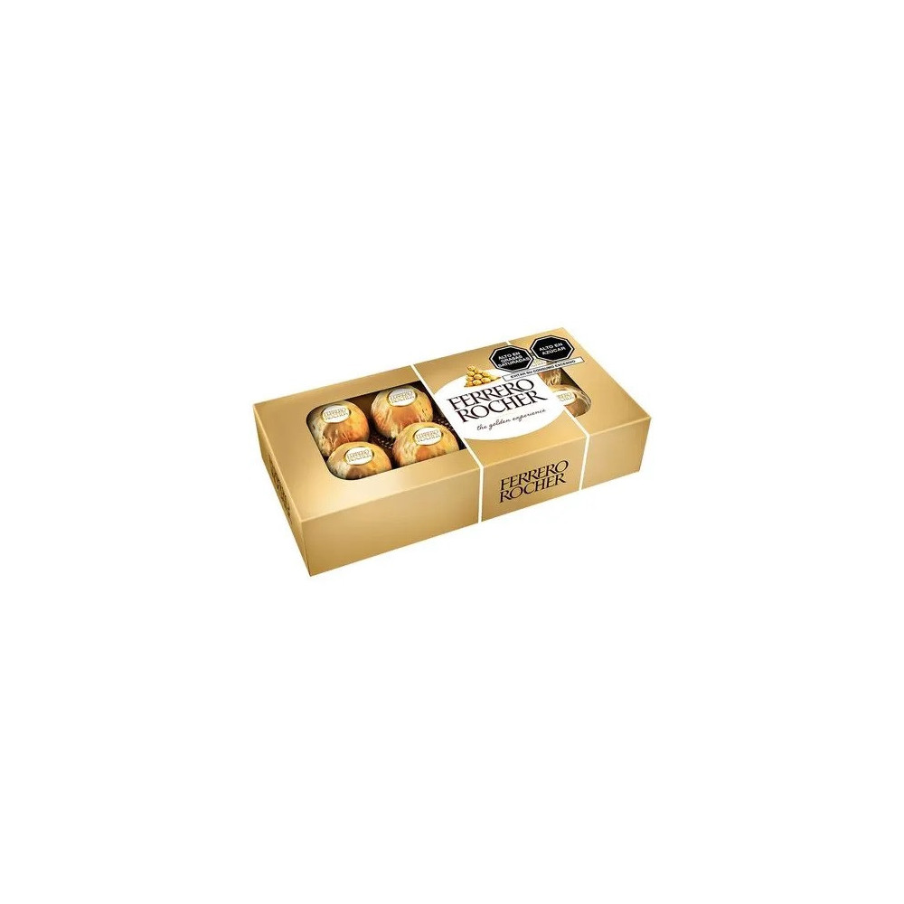 Bombones FERRERO ROCHER Chocolate y Avellanas Caja 100g