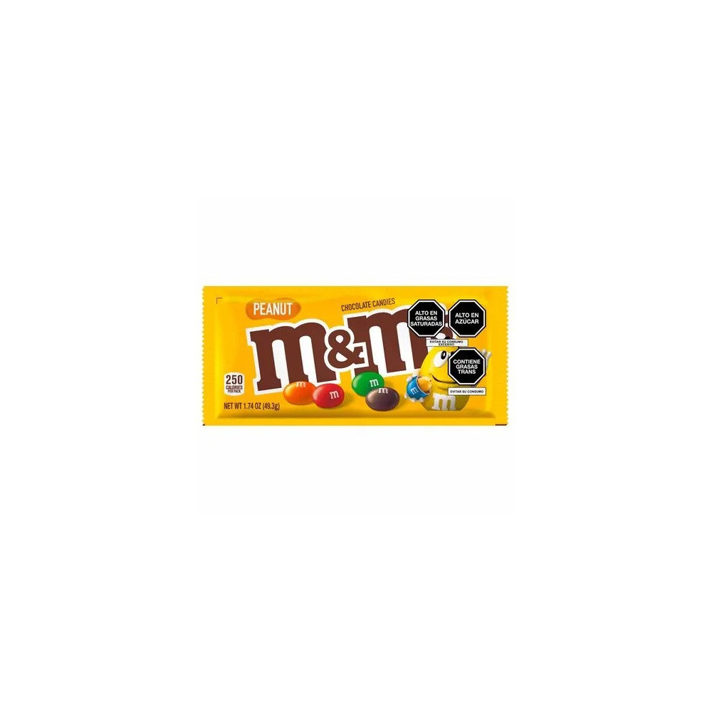 Chocolate M&M Peanut Bolsa 49.3g Chocolate M&M Peanut Bolsa 49.3g