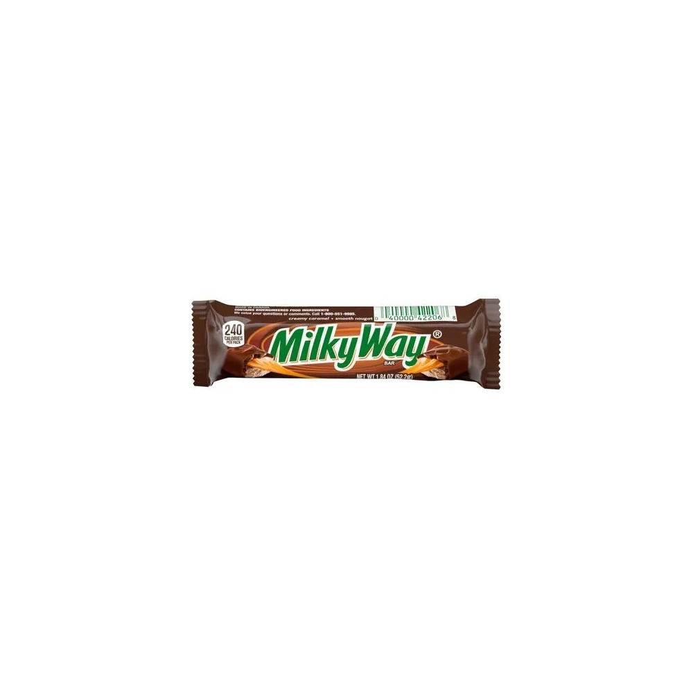 Chocolate MILKY WAY Con caramelo blando en barra Bolsa 1.84Oz Chocolate MILKY WAY Con caramelo blando en barra Bolsa 1.84Oz