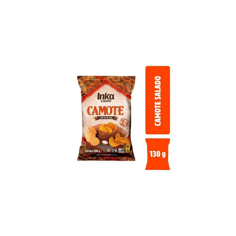 Camote INKA CHIPS con Sal de Mar Bolsa 130g