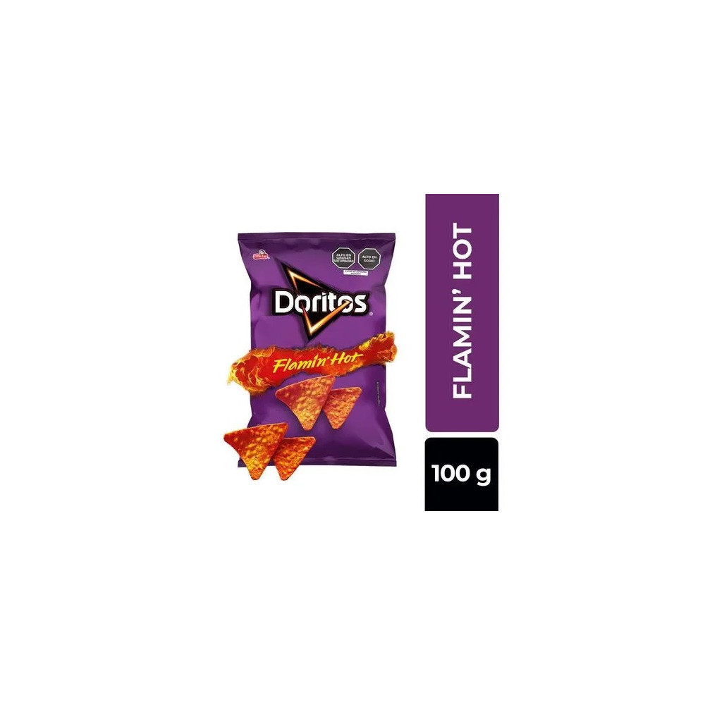 Tortillas de Maíz DORITOS Flamin Hot Bolsa 100g Tortillas de Maíz DORITOS Flamin Hot Bolsa 100g